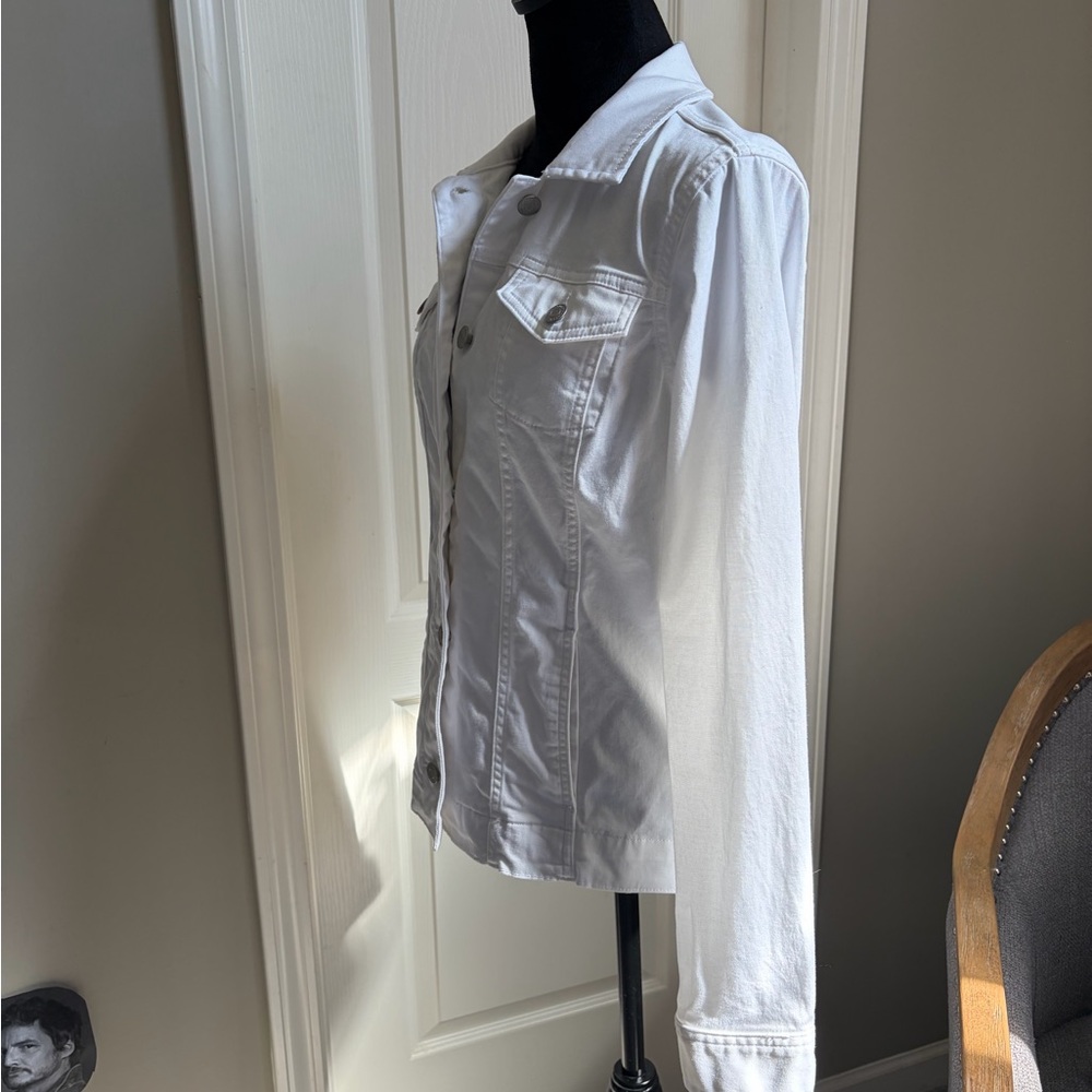 croft & barrow White Women's Denim Jacket - Picture 2 of 6
